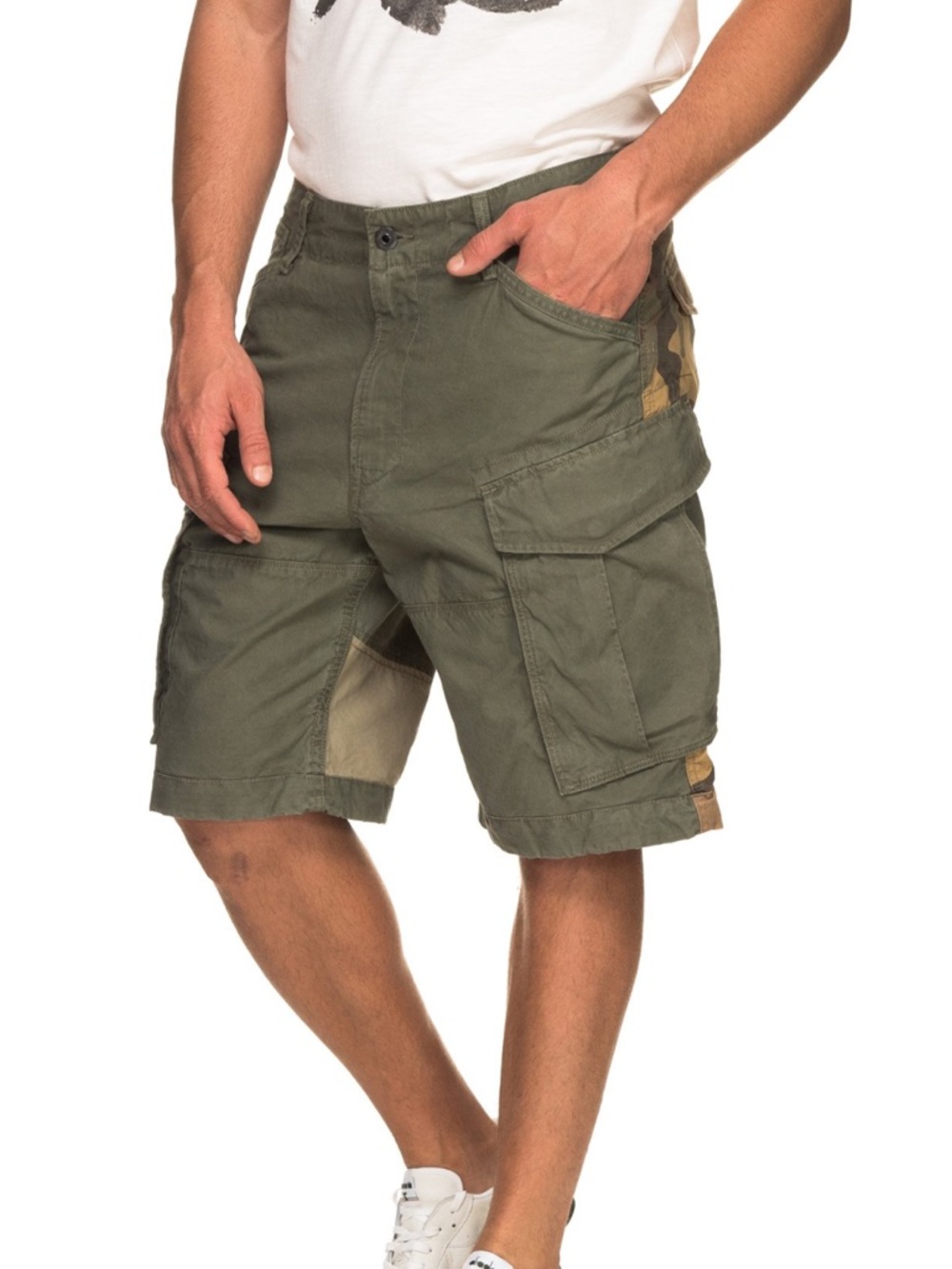 G-Star Men's Rovic Loose Cargo Shorts, Green Size 31